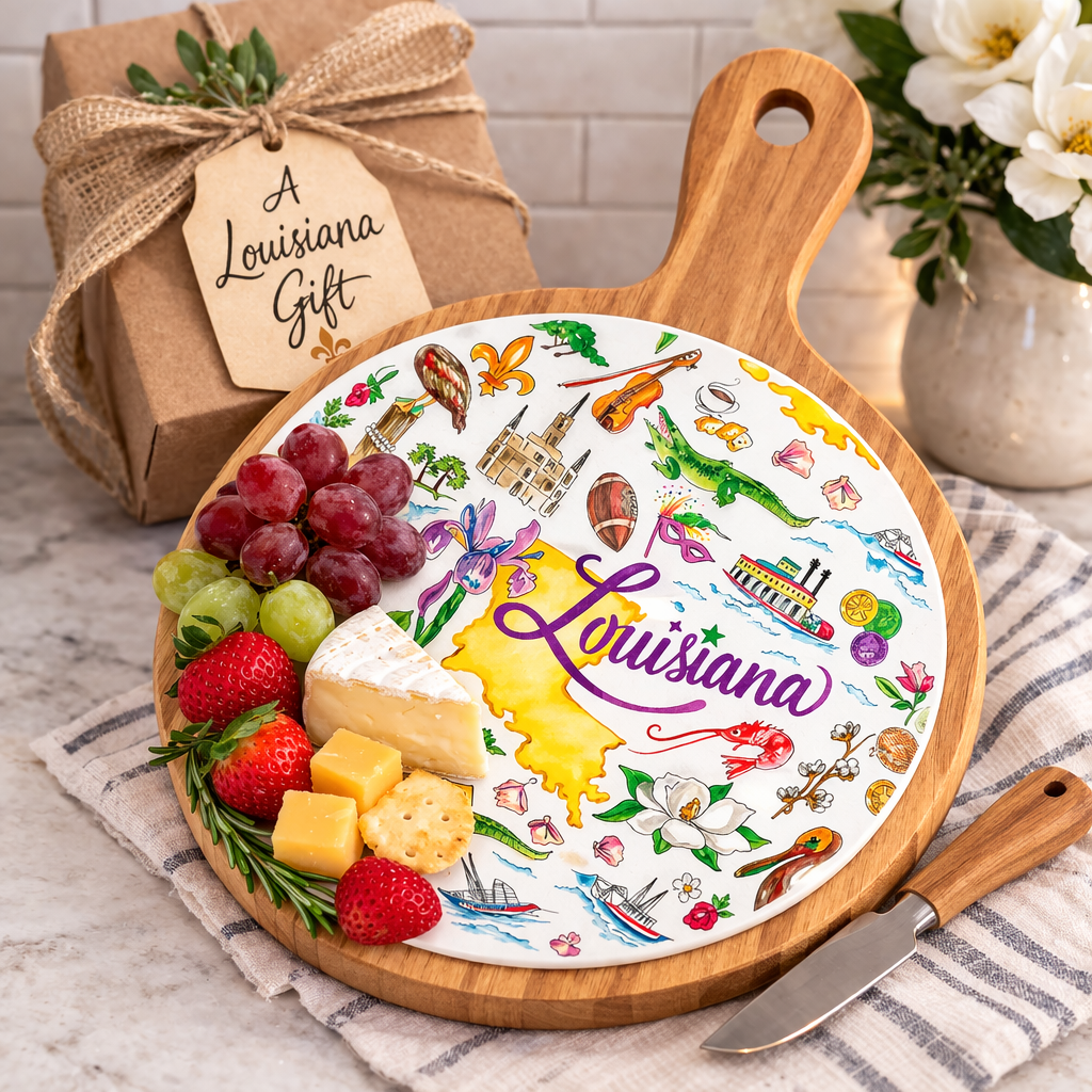 Louisiana Bamboo Cheese Board