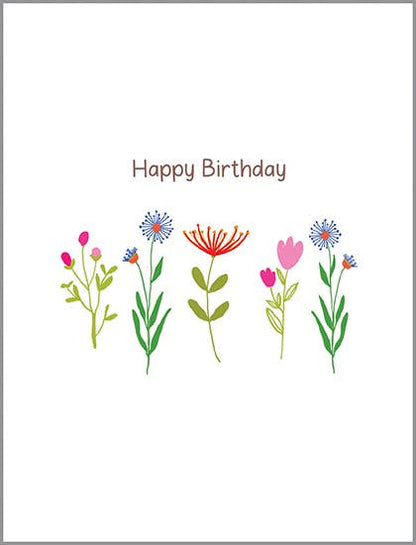 Birthday Card - Sweet Little Stems
