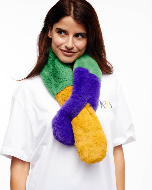 Mardi Gras Fur Scarf 