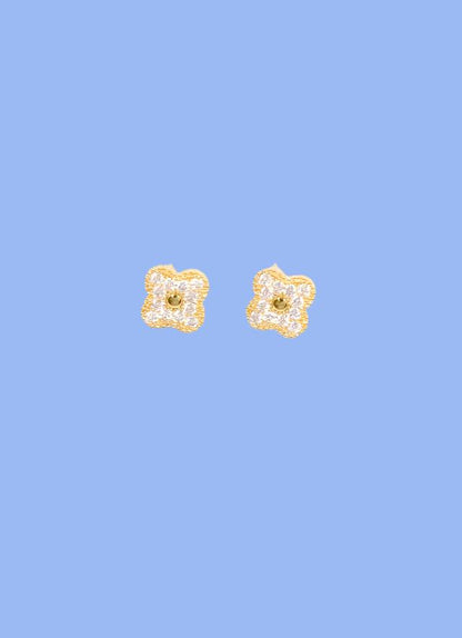 Edner CZ Clover Earrings