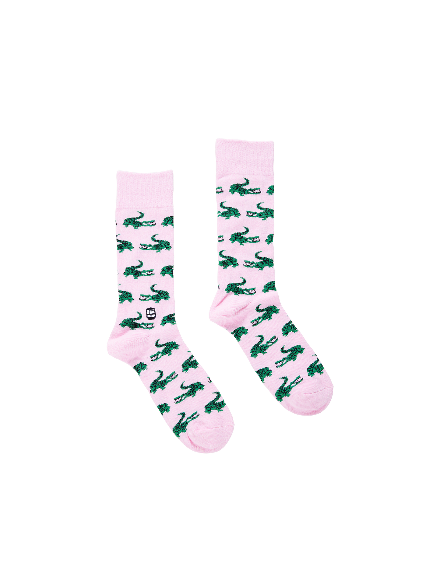 Pink Gator Socks by Bonfolk