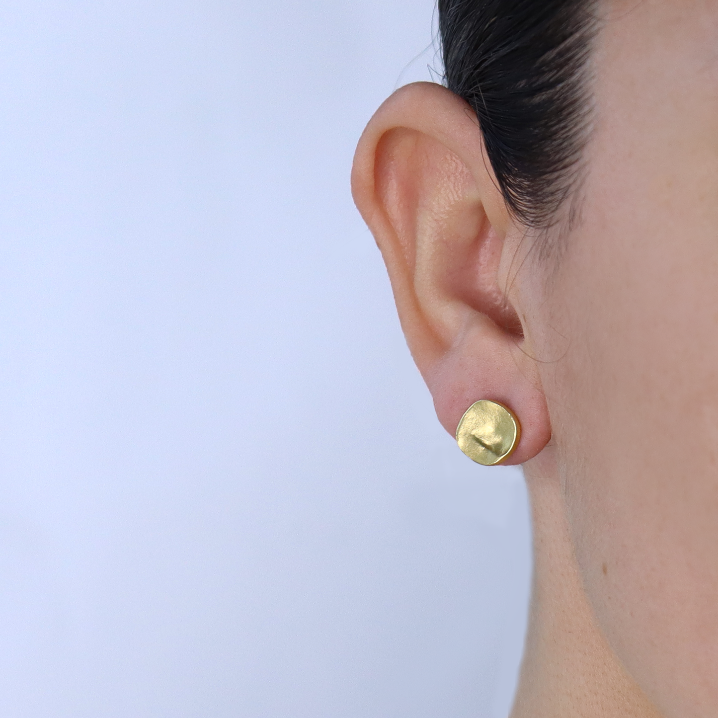 Minimalist Flat Stud Earrings