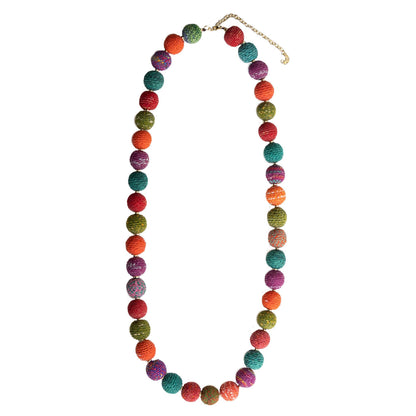 Threaded Kantha Harvest Necklace