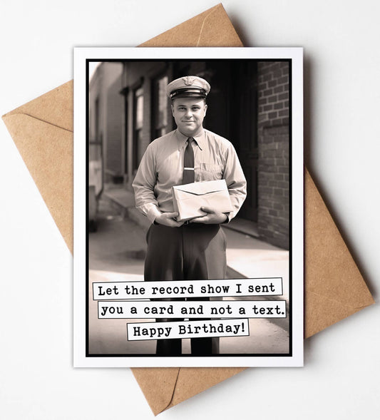 This Is Not a Text Birthday Card