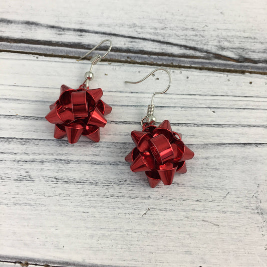 Ribbon Bow Dangle Earrings