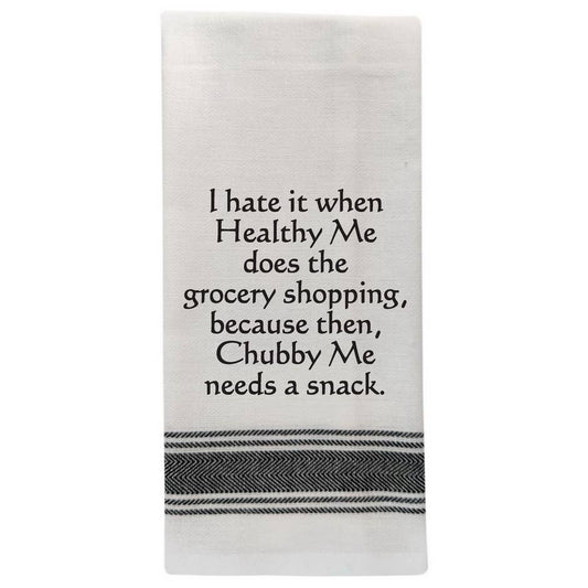 Grocery Shopping Regrets Tea Towel