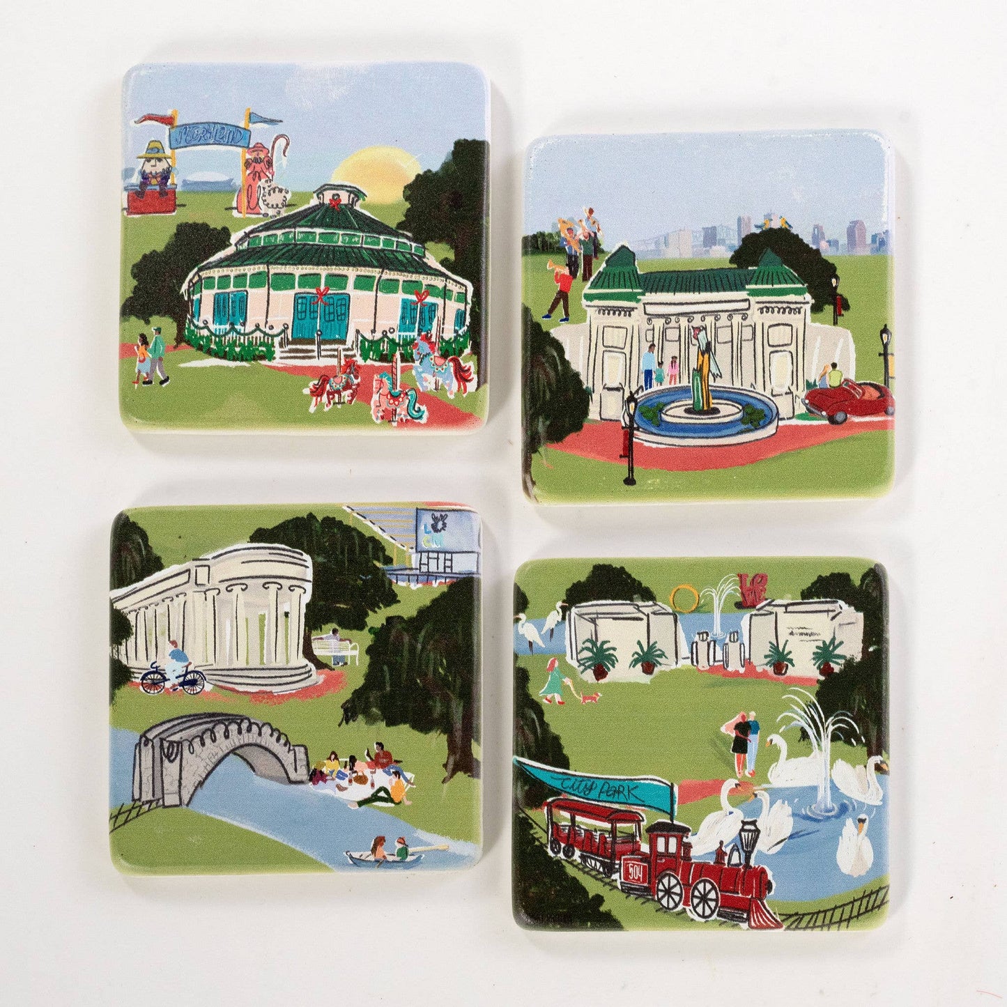 NOLA City Park Coaster Set