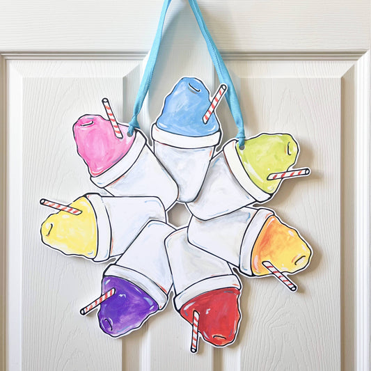 Sno-Ball Wreath Door Hanger