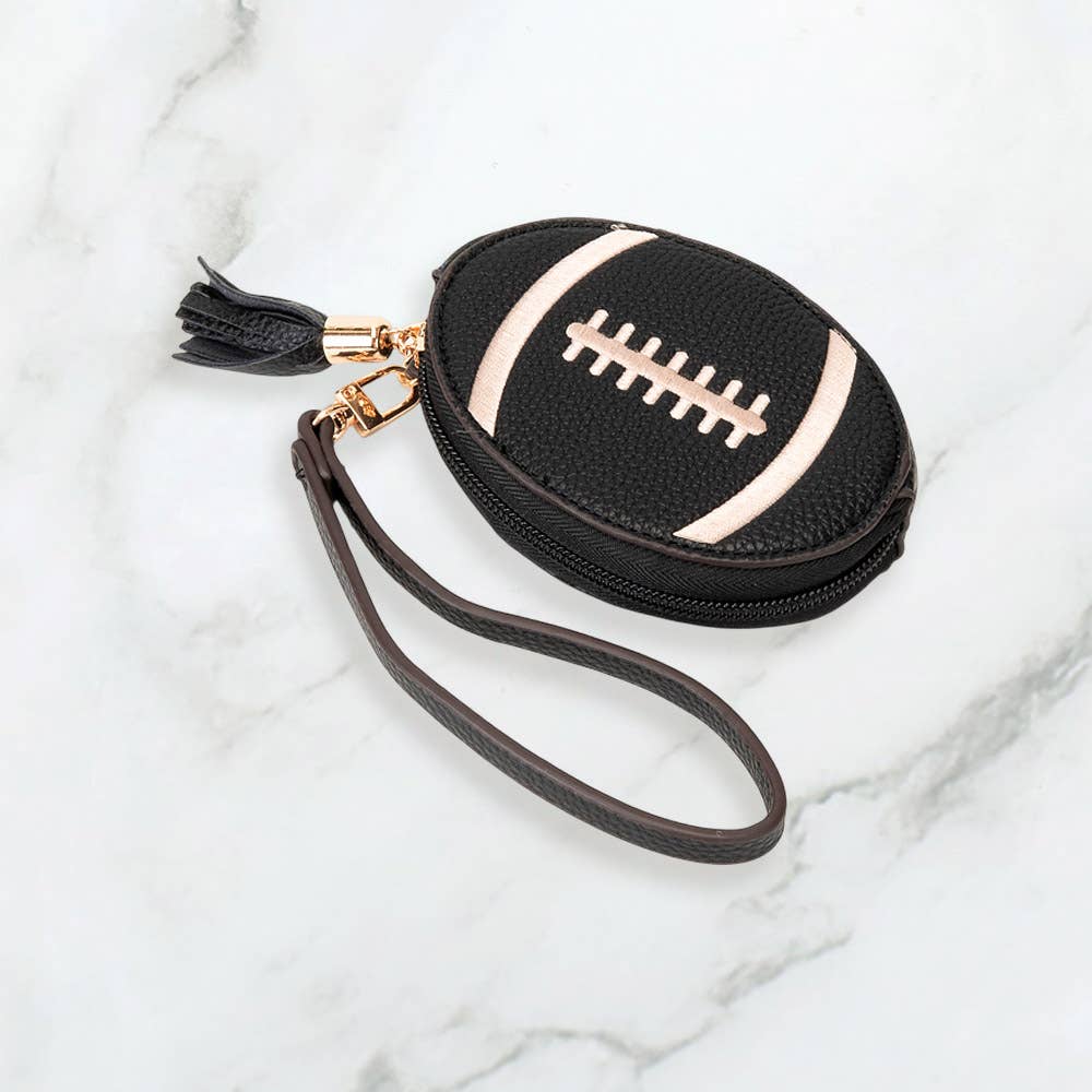 Football Wristlet Coin Purse