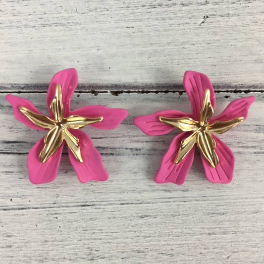 Tropical Flower Earrings