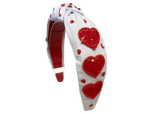 Sequin Heart Headband
