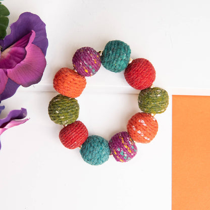 Threaded Kantha Harvest Bracelet