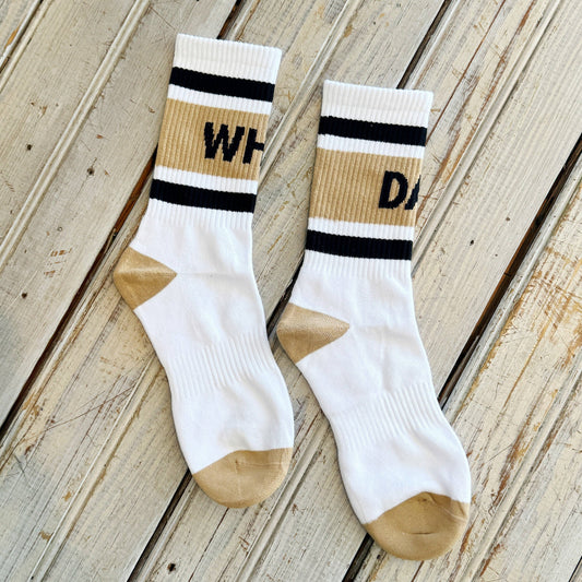 “Who Dat” Varsity Socks