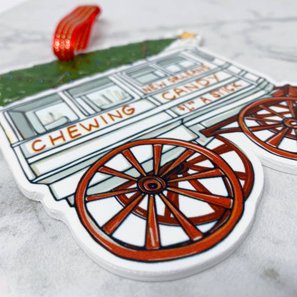 Roman Candy Cart Ornament