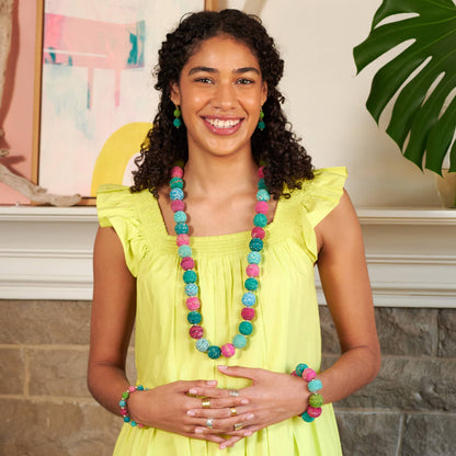 Threaded Kantha Bloom Necklace
